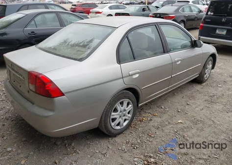 2003 Honda Civic Ex from USA, damaged, VIN 1HGES26763L025800